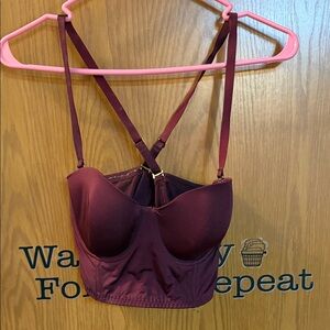H&M Deep Red Bustier Bra